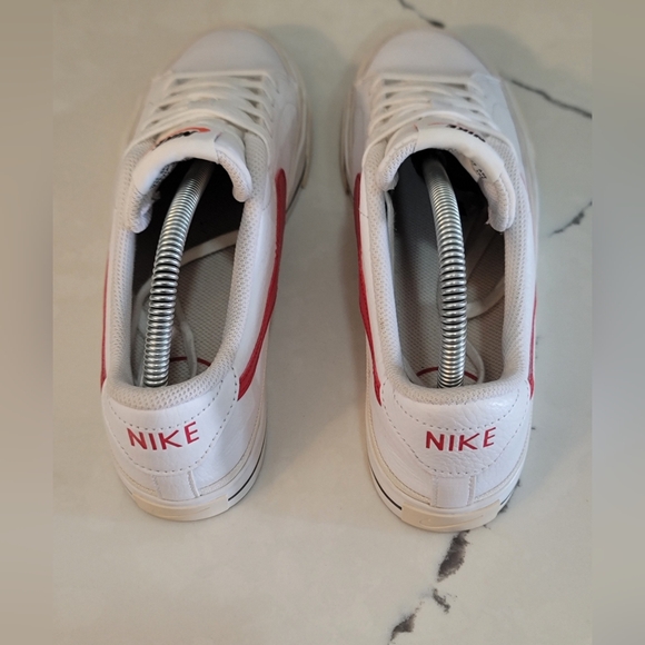 Nike Court Legacy Low "white/university red" Gently Worn, Great Cond. Wmns 7 - Picture 8 of 10